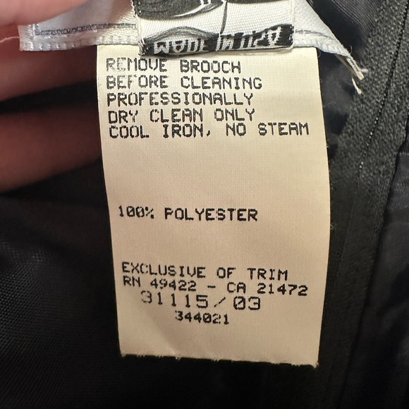 Jessica McClintock Gunne Sax Y2K Strapless Mini Party Dress Black Size 11/12 NWT - Picture 8 of 8